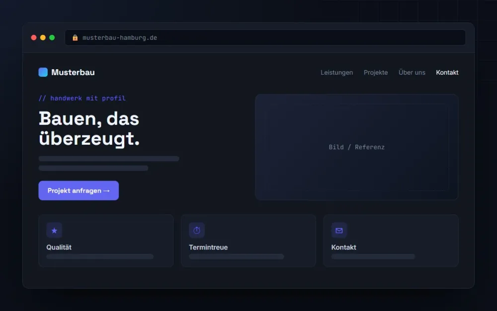 Projekt: Unternehmenswebsite